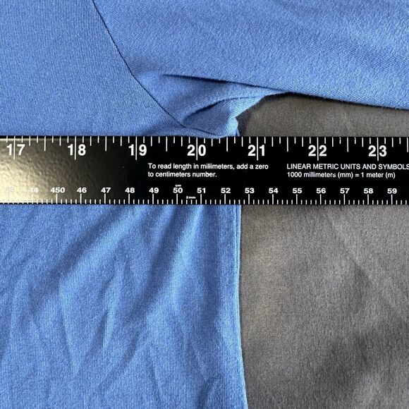 J Jill Wearever Top Womans Size L Blue Blouse Stretch Knit Lightweight Pullover - Picture 9 of 10